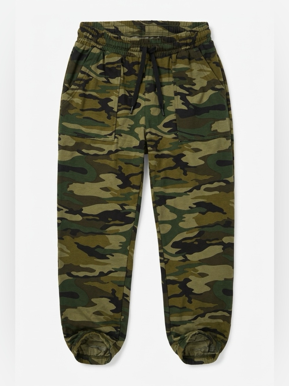 Camo Jogger Pants - Olive Green